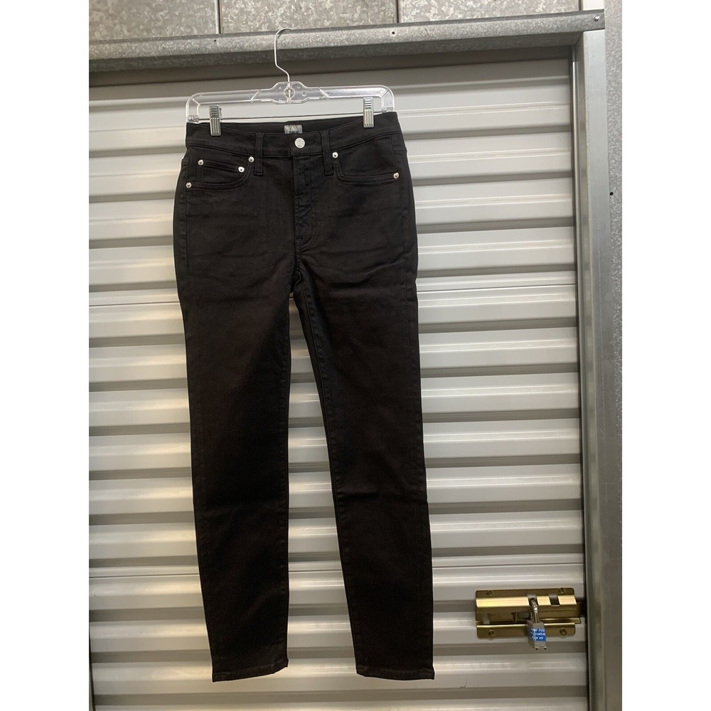 NWT Edwin Denim Pixie 9" Mid Rise Skinny Cut Jeans Black 28 x 28